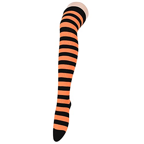 Image of American Trends Womens Rainbow Socks Striped Knee High Socks Thigh High Stockings Casual Tube Socks Costume Leg Warmers