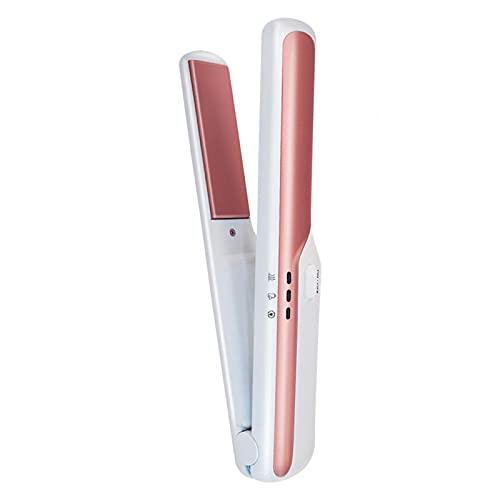 Denpetec Hair Straightener,Straightener and Curler for All Hairstyles,Hair Straightener Flat Iron,Straightener and Curler for All Hairstyles, Gift for Girls Women(White)