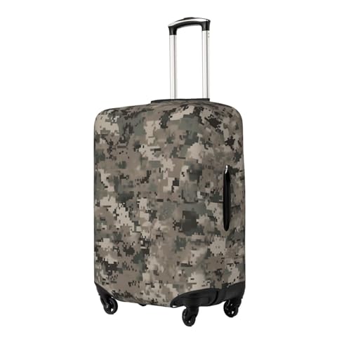 Travel Luggage Cover for Suitcase Tsa Approved, Washable Elastic Suitcase Protector, Army Digital Camouflage Suitcase Cover Anti-scratch Baggage Cover Fits 22-24 Inch Luggage Sleeve Large2