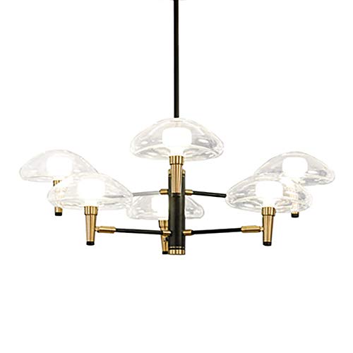 Chandelier Spoutnik Meuvil en verre suspendu pour salon style rétro
