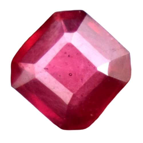Rubis rouge naturel 7mm pierre précieuse facettée en vrac pour bague et création bijoux DIY
