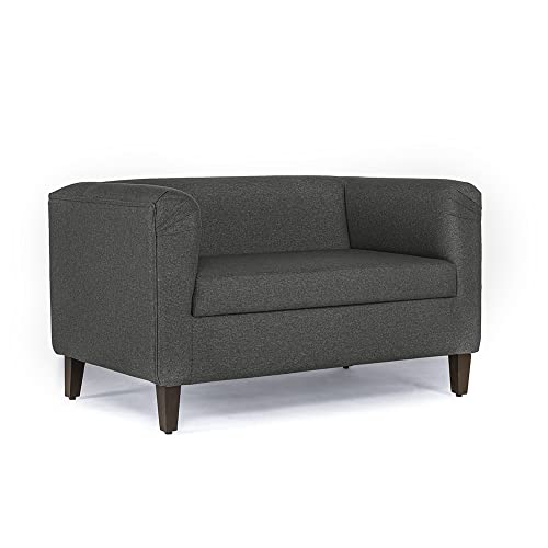Image of Wakefit Sofa Set | 3 Year Warranty | Sofa 2 Seater, 2 Seater Sofa for Living Room, Wooden Sofa Set, Couch Sofa for Living Room - Miami(Omega : Grey)