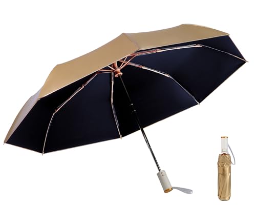 Parapluie pliable automatique compact léger LCY anti-UV pour femme et homme