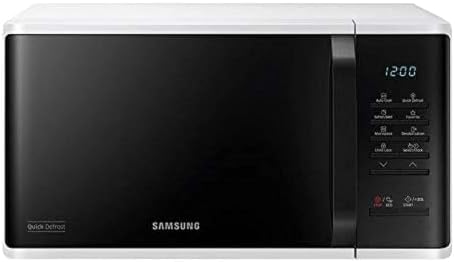 Samsung Solo Microwave with Quick Defrost, 23L, White, Ceramic Inside, MS23K3513AW/SG, 1 Year Warranty