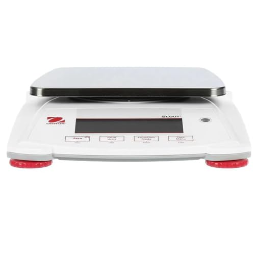 Ohaus Scout SPX1202 Precision Scale, 1200g x 0.01g Digital Gram Scale, High Precision Laboratory Balance with Stainless Steel Pan, Portable Lab Scales for Scientific, Industrial & Education Use