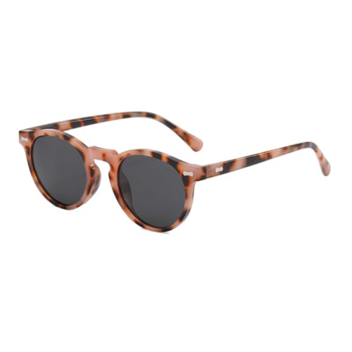 Lunettes de soleil rondes rétro de haute qualité avec clous et design artistique