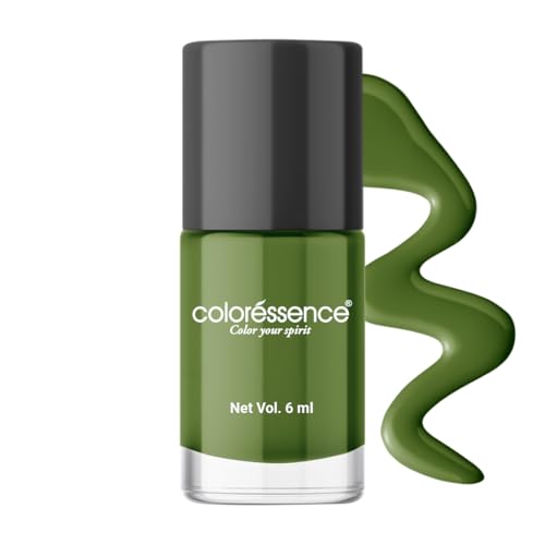 Image of Coloressence Cute Coats Long Lasting Glossy Finish Nail Paint | Chip Resistant | Quick Dry | One Swipe Application | Toxin Free|Pistachio-6Ml