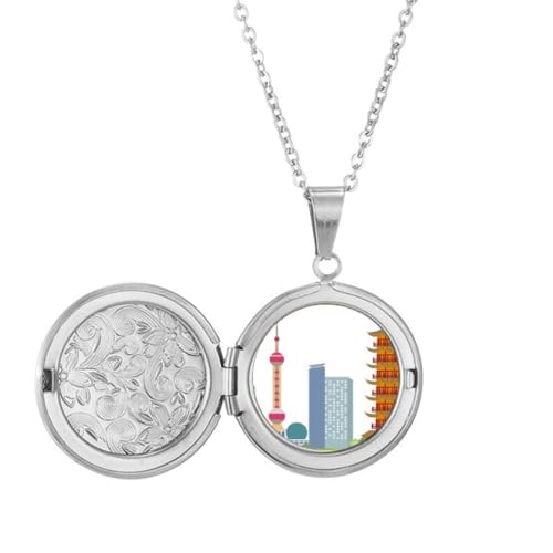 Collier médaillon tour de télévision de Chine pour garder le souvenir de vos voyages asiatiques