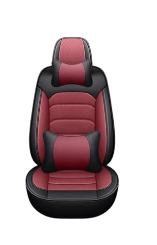 Housse de siège auto haut de gamme rouge foncé pour Mitsubishi Pajero et Eclipse