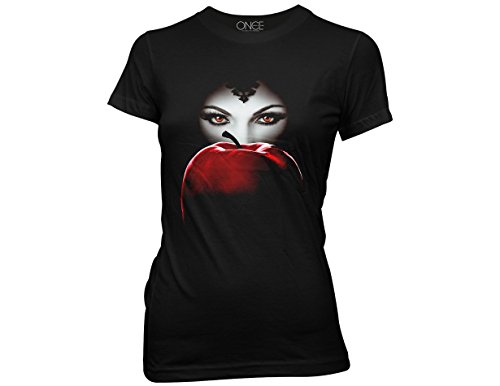 Ripple Junction Once Upon A Time Apple Poster Junior Tshirt,Black,M