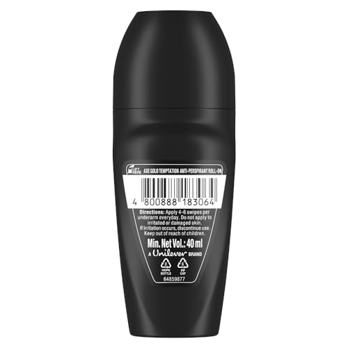 Image of AXE Gold Temptation | Anti-Perspirant Roll On for Men | 48H Anti-Sweat Protection | Quick Dry | 40 ML