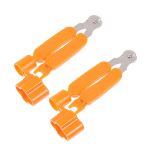 HANABASS 2pcs Guitar String Winder and Cutter for Acoustic and Bass Durable Guitar Repair Tools with Comfortable Handle Lightweight and Easy to Use present for Enthusiasts