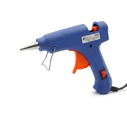 Image of Witty Fox Glue Gun 20W for DIY Arts, Crafts, School Projects, Home Repair & Decoration | Hot Melt Glue Gun | Fast Heating for Paper, Plastic, Fabric & Hobby Use