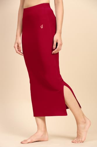 Image of TRENDMALLS Women's Polyester Spandex Stretchable Straight Saree Shapewear Petticoat for Women, Cotton Blended, Skirts for Women, Saree Shaper
