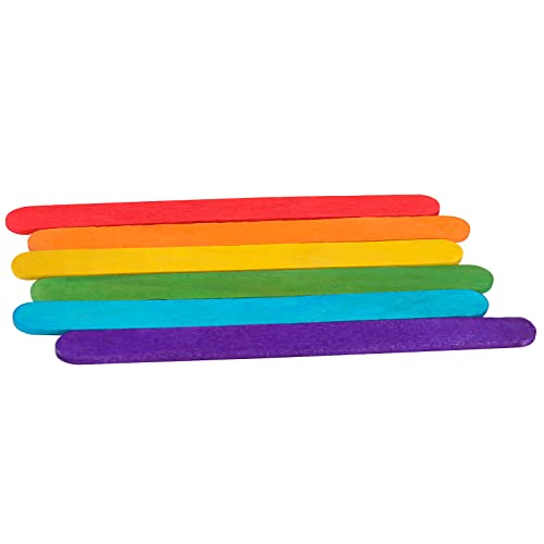 ZOENHOU 1000 PCS 4.5 Inch Colored Popsicle Sticks, Natural Wood Lolly Craft Sticks - Image 4