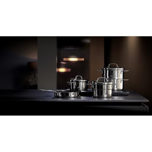 WMF Mini Bratpfanne beschichtet klein 18 cm, Cromargan Edelstahl poliert, Induktion, stapelbar, ideal für kleine Portionen oder Singlehaushalte 2