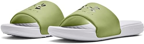 Under Armour Men's Ansa Graphic Logo Slide Sandal, White (100)/Sugar Mint, 10 | Image 4