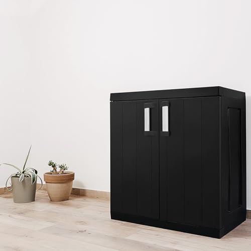 Ondis24 Kunststoffschrank Hero Outdoor Schrank Poolbox wetterfest Haushaltschrank Mehrzweckschrank XXL, 88 x 54 x 96 (H) cm, schnell aufgebaut, robuster Kunststoff