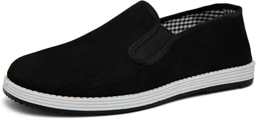 Men's Slip‑On Martial Arts Loafers, Traditional Chinese Walking Shoes, Breathable Casual Sneakers for Practice (1 42)3