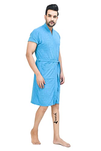 Image of Terry Bathrobe For Men Fit Upto 42 inches Ferozi