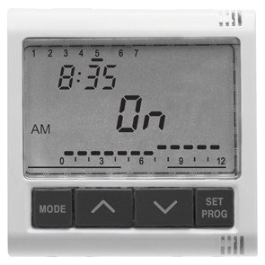 Programador electrónico Gewiss System diario semanal blanco contra el consumo inútil
