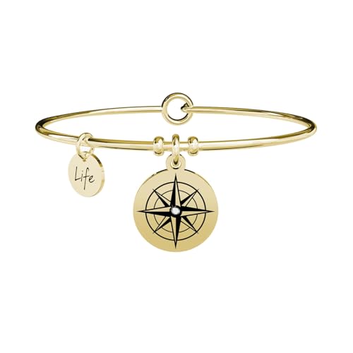 KIDULT - Bracciale in acciaio 316L e Pvd Gold | Symbols