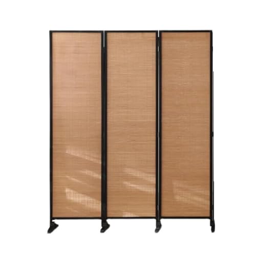 Panneaux de séparation en bambou pliable de 170 cm pour intérieur de bureau