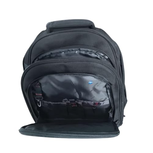 SIMPLETEK - Plecak Manhattan 170224 | kompatybilny z notebookami o przekątnej ekranu do 17" | 12, 13, 14, 15, 16" | Sztywny plecak, czarny (odnowiony), czarne, Taglia unica