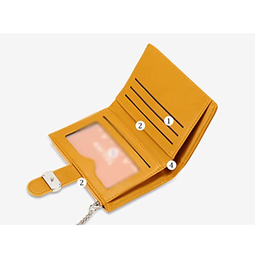 Fashion Women Wallets PU Leather Zipper Coin Purse Mini Small Bag Card Holder (Pink)3