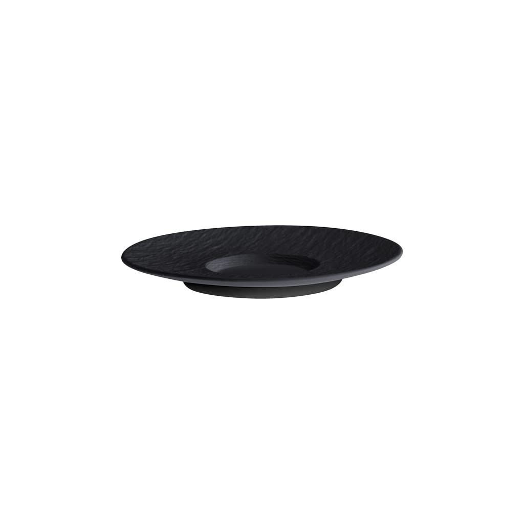 Villeroy & Boch Manufacture Rock Latte Saucer, 17.3 cm, Premium Porcelain, Black, 17 cm - Image 2