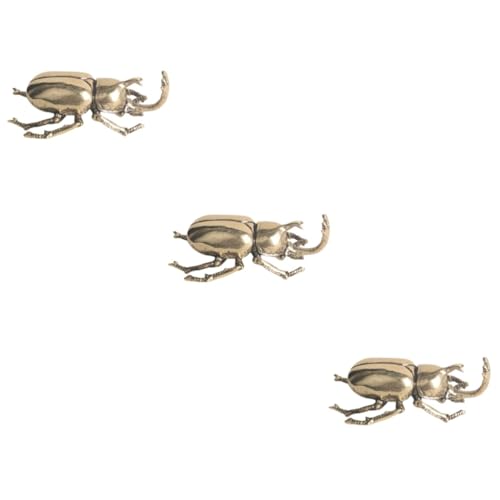 Amosfun 3 Piezas De Adornos De Latón Minifiguras De Transformador Animales De Peluche para Coche Pequeñas Abejas Abejorro Dragón Estatua De Decoración De Peluche De Hojalata