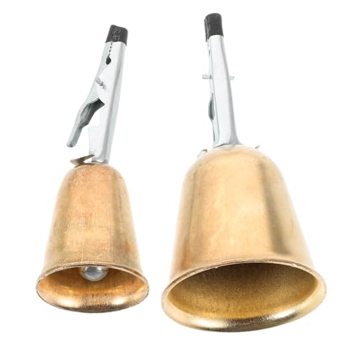 KOMBIUDA Fishing Gear and Equipment 2pcs Bite Alarms Fishing Rod Bells Metal Construction