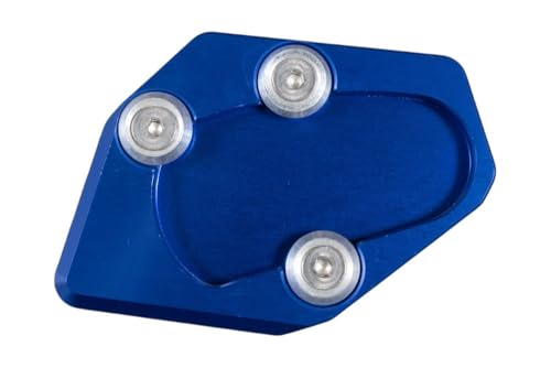 avdb-moto Seitenständer Verbreiterung kompatibel mit YAMAHA T-MAX 500 Std/Iron Max 2015, T MAX 530 / T-MAX 530 2016 aus Eloxiertem Aluminium (Blau)