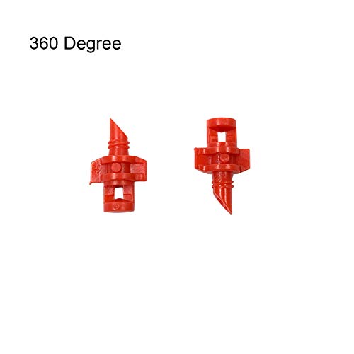 90 180 360 Degree Atomizing Sprinkler Sprayer, Micro Garden Lawn Water Spray Misting Nozzle Sprinkler Irrigation System For Agriculture,Hydroponic And Aeroponic Irrigation, 3Colors, 150Pcs #TOP3