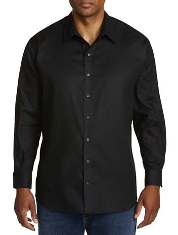 DXL Textured Sport Shirt Black 7XLT