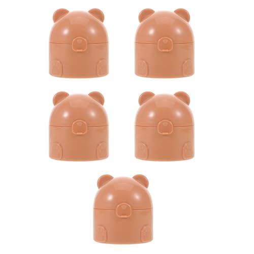 Étui compact pour bébé et enfants : dites adieu aux fuites de talc avec ce lot de 5 oursons 50g
