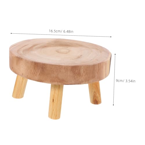 Support de pot de fleur en bois rustique avec pieds pour plantes d'intérieur