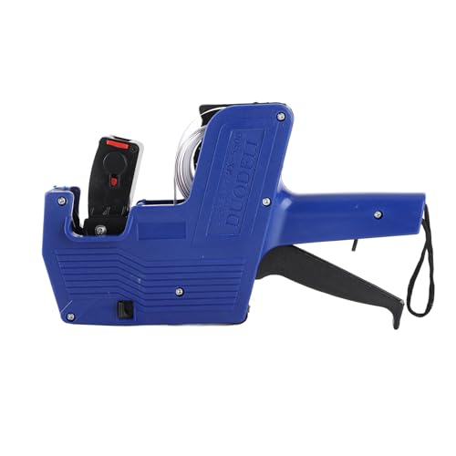 Price Gun, 8 Digits Numerical Pricing Gun with 10 Rolls Label Paper for Office Retail Shop Grocery Store (Multicolor)