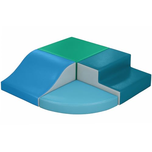 室内アスレチック ソフトブロック クライミング遊具 全身を使った遊び PUレザー製 幼児向け 屋内遊具 自由組み合わせ 4点セット 保育園向け