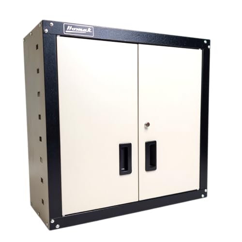 Homak 2 Door Wall Cabinet with 2 Shelves, Steel, GS00727021