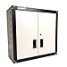 Homak 2 Door Wall Cabinet with 2 Shelves, Steel, GS00727021