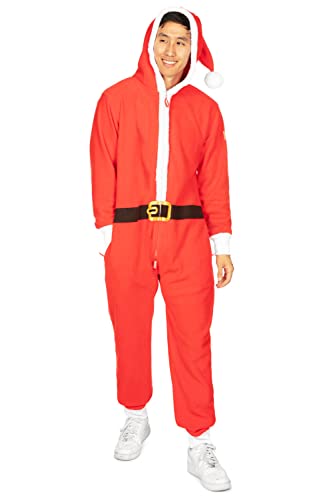 Jumpsuit rouge Père Noël Tipsy Elves taille M pour hommes - 2