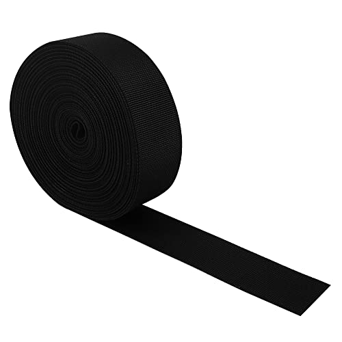 RETON Black Nylon Heavy Webbing Straps (50MM, 10 Yards)