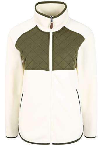 Oxmo Malin Veste Blouson Polaire pour Femme, Taille:XL, Couleur:Off White (114201)