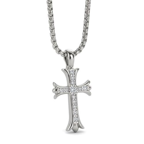 Image of SALTY ALPHA Anti Tarnish Stainless Steel Locket Neck Chain for Men | Stylish Pendant Necklace | Jewellery Accessories for Boys | Minimal Jewelry | Gifts for Boyfriend & Husband | Gift for Diwali, Christmas, Marriage, Birthday, Rakhi