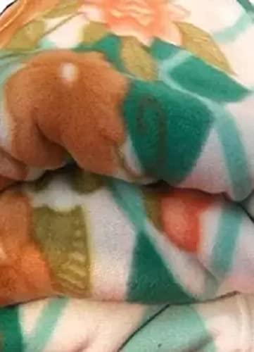 Image of Single Bed Diamond Design Printed Polar Fleece Ac Blanket Size - 60 * 90 inch, Color-Green