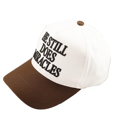 Image of Two-Toned Embroidered Lettering Dad Hat Original Classic Vintage Low Profile Baseball Cap Adjustable Plain Snapback