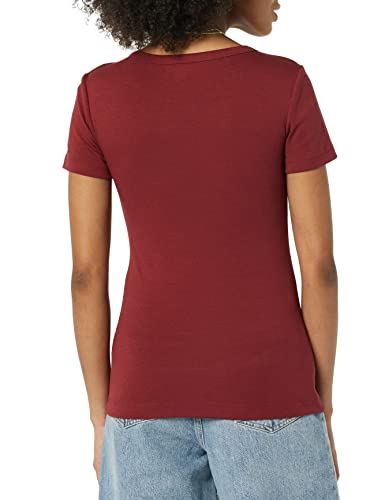 Image of Amazon Essentials Women's Slim-Fit Short-Sleeve Crewneck T-Shirt, Pack of 2