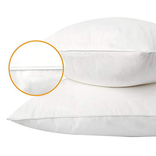 Precoco Pillow Cases King Size-100% Cotton Pillowcase Covers With Zipper Hidden, Breathable & Ultra Soft/Pillow Covers For Easy Care,2 Pack/White #TOP3