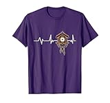 German Cuckoo Clock Heartbeat Cuckoo Clock T-Shirt